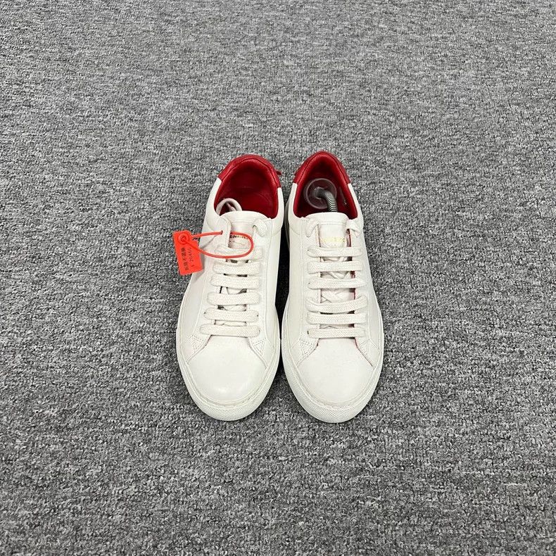 Givenchy Givenchy White Sneakers with Red Detail Size US 6 / IT 36 - 2 Thumbnail