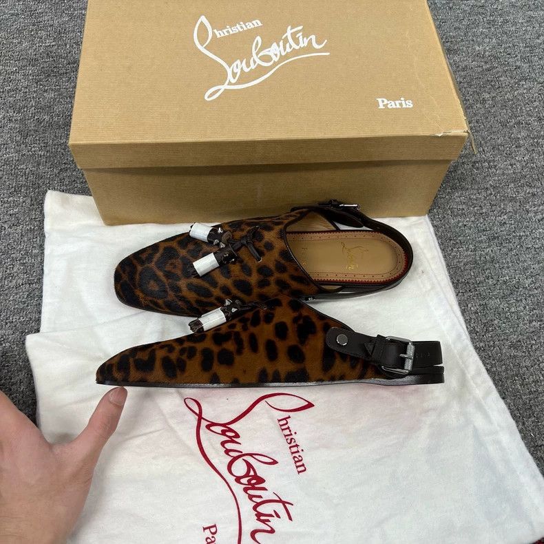 Christian Louboutin Christian Louboutin Leopard Print Slip-On Shoes Size US 10 / IT 40 - 3 Thumbnail