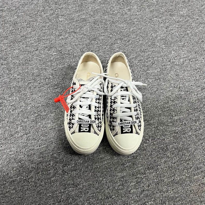 Dior Dior Houndstooth Low-Top Casual Shoes Size US 5 / IT 35 - 2 Thumbnail