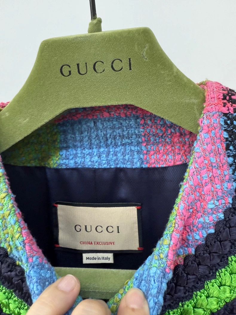 Gucci Gucci Colorful Woven Jacket with Gold Buttons Size L / US 10 / IT 46 - 4 Thumbnail