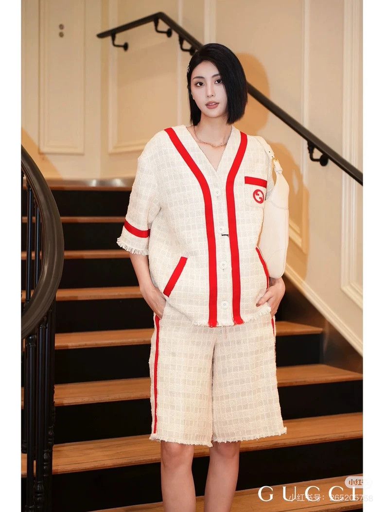 Gucci New Gucci Color Block Tweed Jacket Size L / US 10 / IT 46 - 6 Thumbnail