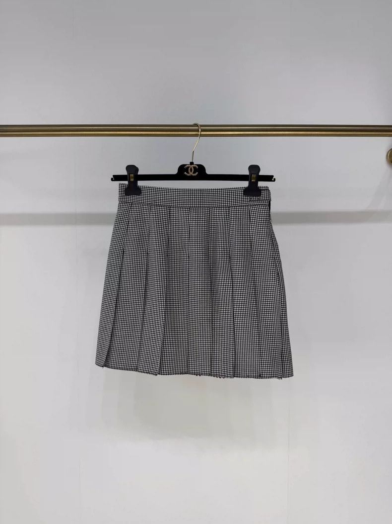 Thom Browne Thom Browne Pleated Gingham Skirt Size 38 Size 38" / US 16 / IT 52 - 2 Thumbnail