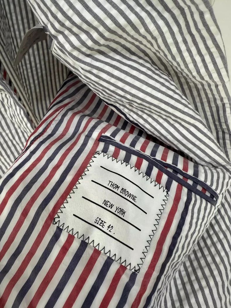 Thom Browne Thom Browne Women's Suit Jacket in Stripe Size M / US 6-8 / IT 42-44 - 5 Thumbnail