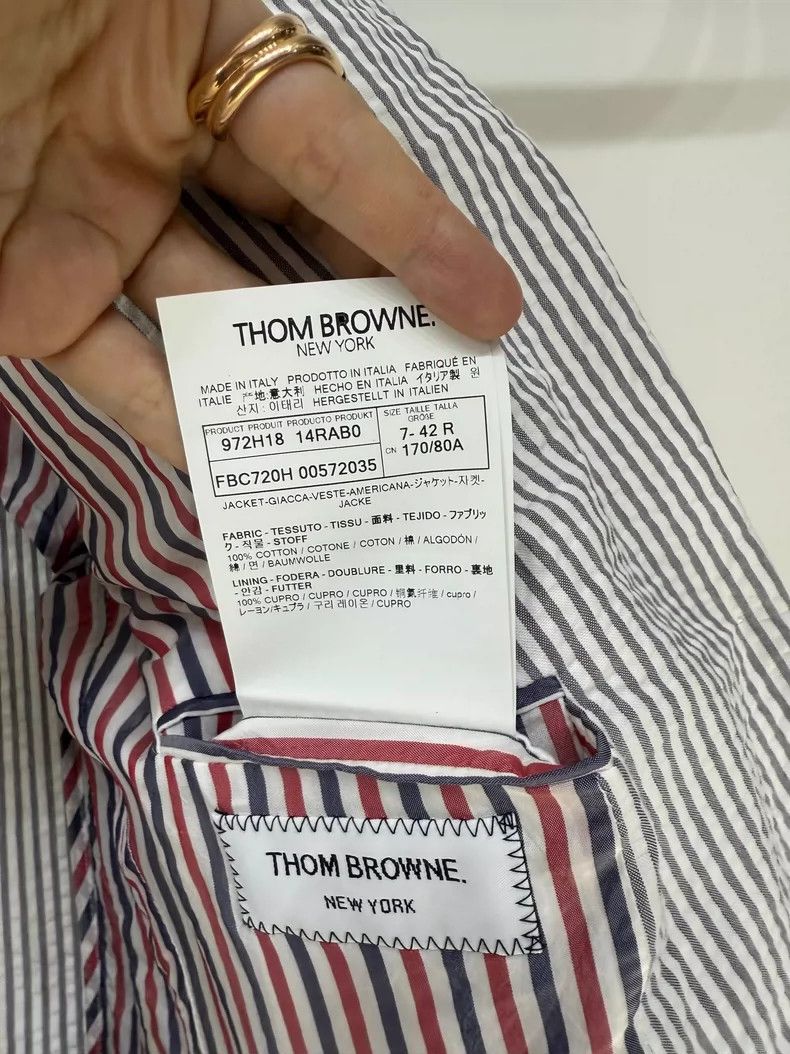 Thom Browne Thom Browne Women's Suit Jacket in Stripe Size M / US 6-8 / IT 42-44 - 4 Thumbnail