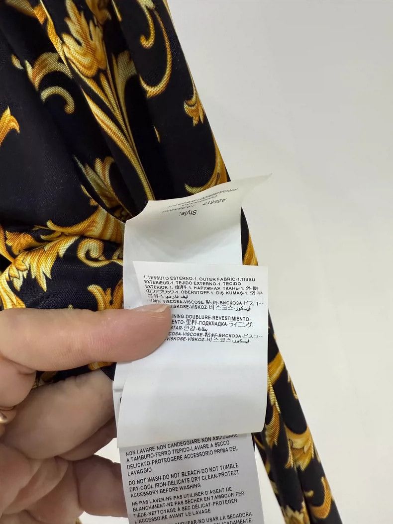 Versace Versace Gold Baroque Open Front Top Size L / US 10 / IT 46 - 7 Thumbnail