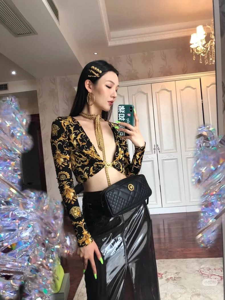 Versace Versace Gold Baroque Open Front Top Size L / US 10 / IT 46 - 9 Thumbnail