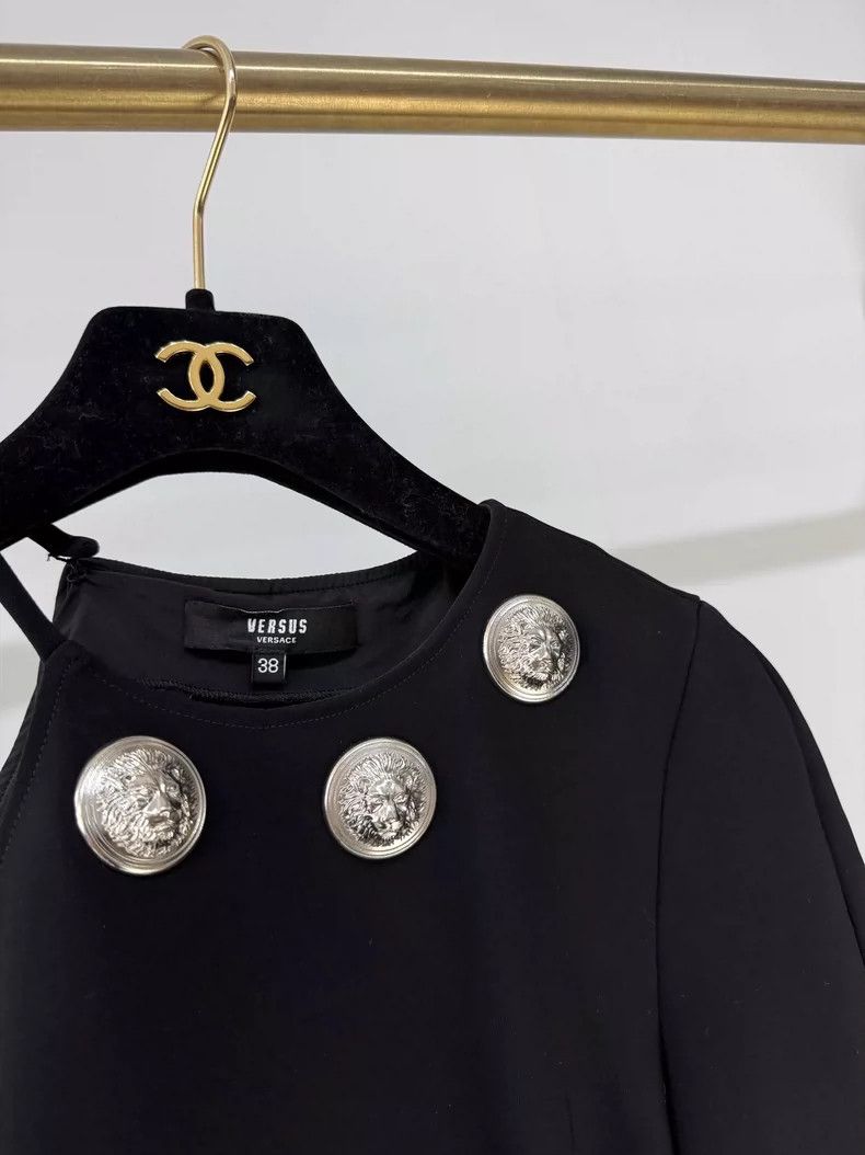 Versace Versace Black Sleeveless Little Black Dress Size S / US 4 / IT 40 - 3 Thumbnail