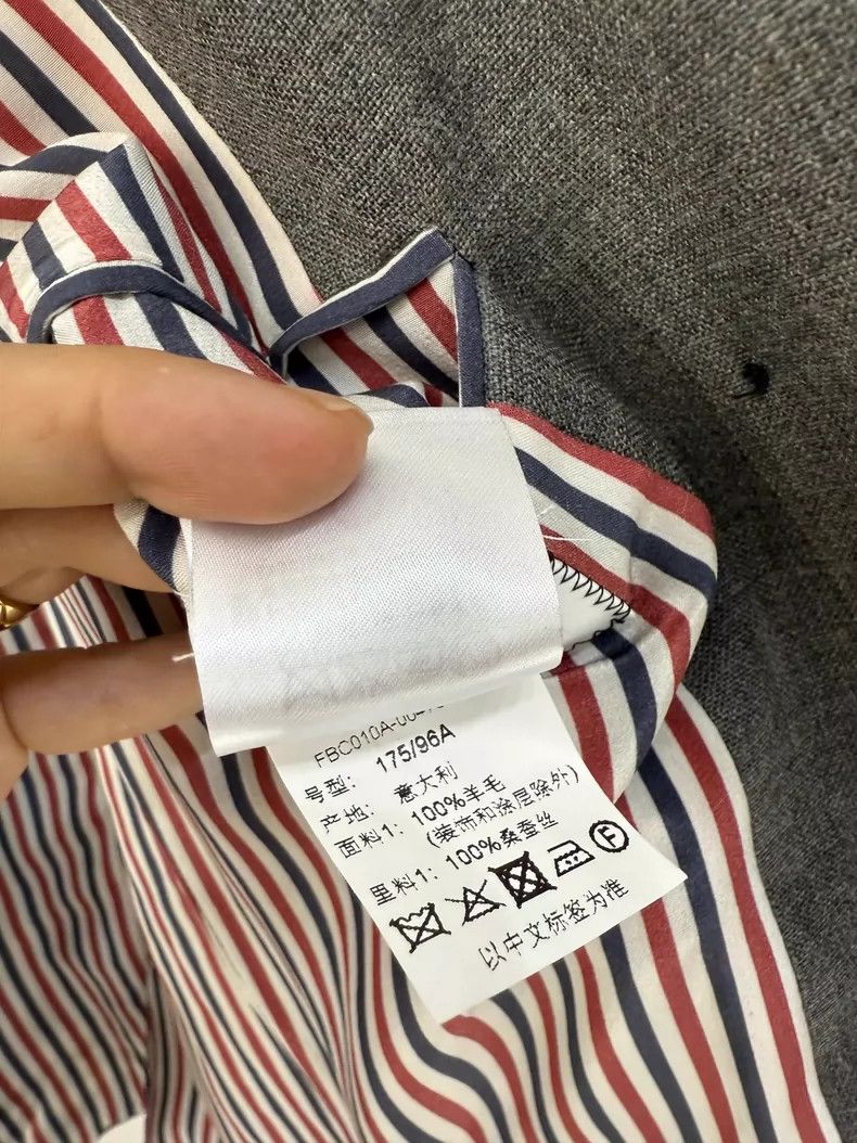 Thom Browne Thom Browne Women's Gray Suit Jacket Size M / US 6-8 / IT 42-44 - 6 Thumbnail