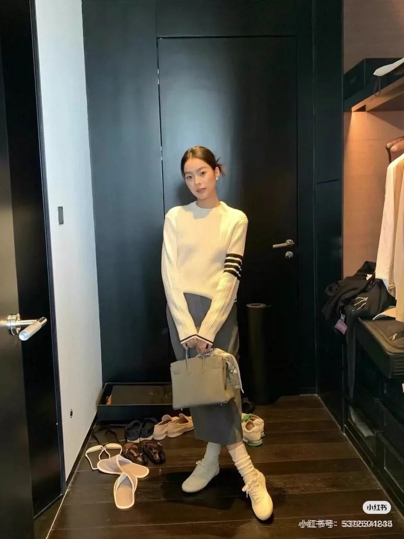 Thom Browne Thom Browne Cream Knit Sweater with Stripes Size M / US 6-8 / IT 42-44 - 8 Thumbnail