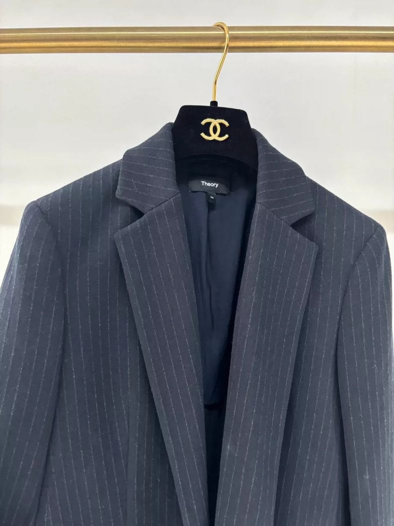 Theory Theory Spring Summer Striped Blazer Size S / US 4 / IT 40 - 4 Thumbnail