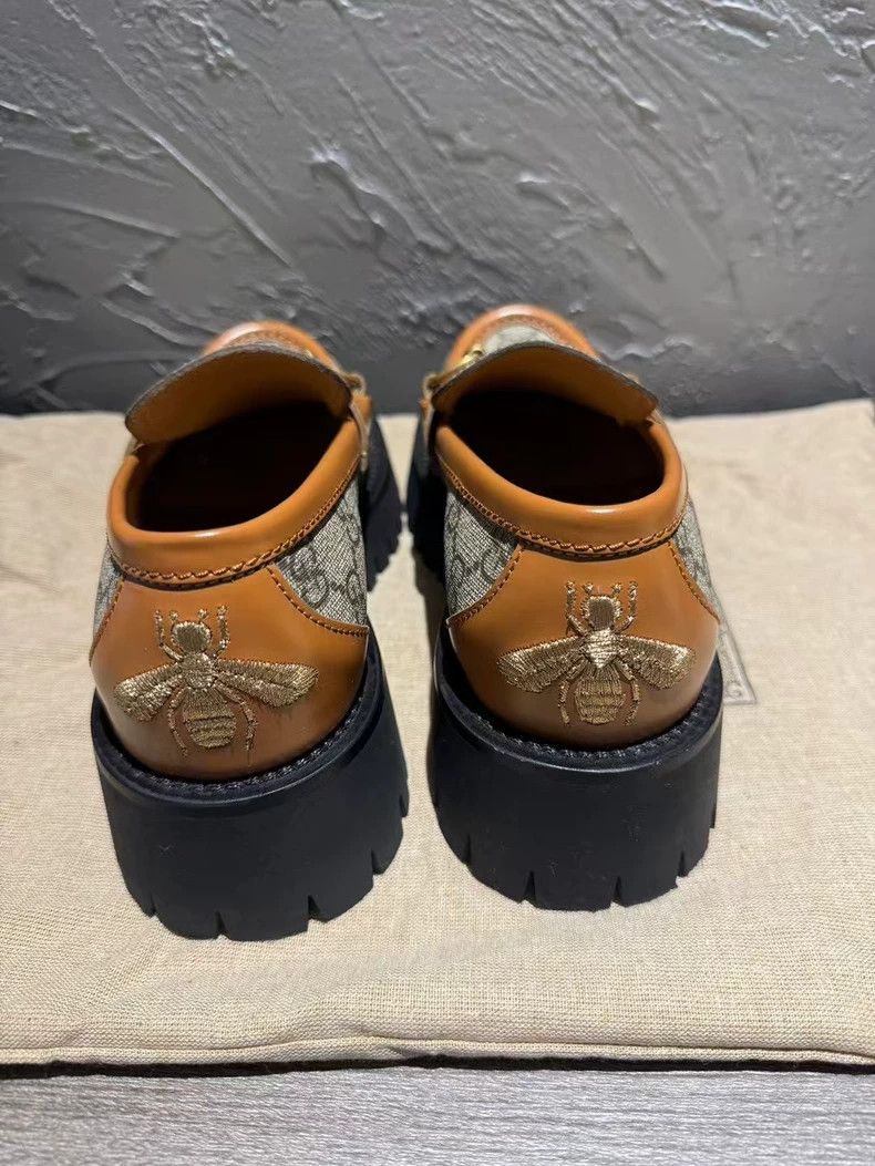 Gucci Gucci Thick Soled Loafers with Embroidery Size US 5 / IT 35 - 3 Thumbnail