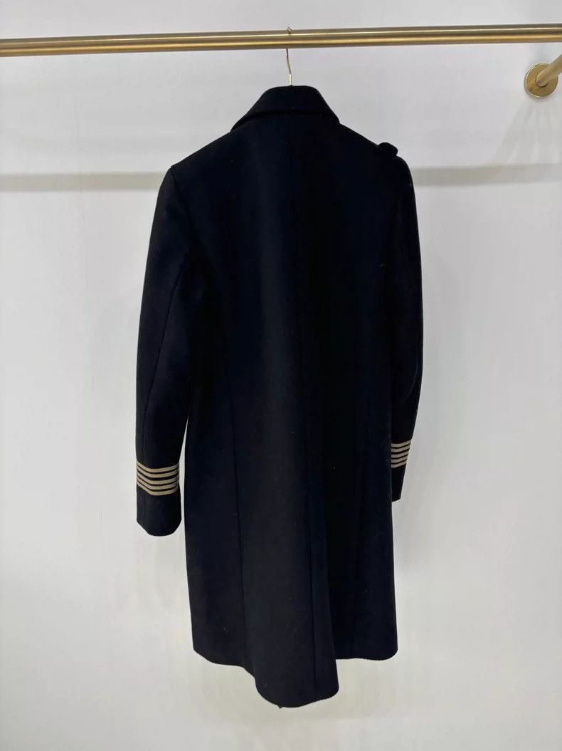 Saint Laurent Paris Long Coat with Gold Buttons Size S / US 4 / IT 40 - 2 Thumbnail