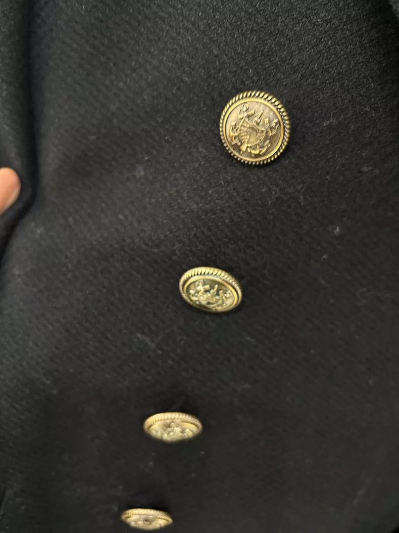 Saint Laurent Paris Long Coat with Gold Buttons Size S / US 4 / IT 40 - 4 Thumbnail
