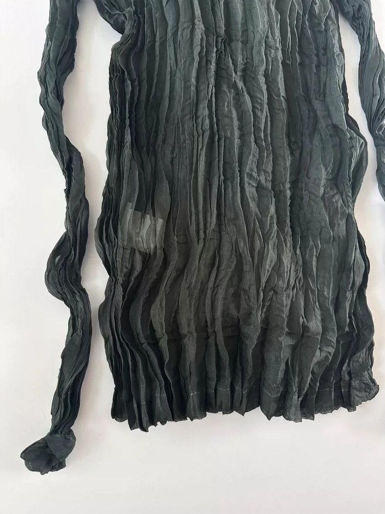 Issey Miyake Issey Miyake Fete Dark Green Top Size M / US 6-8 / IT 42-44 - 6 Thumbnail