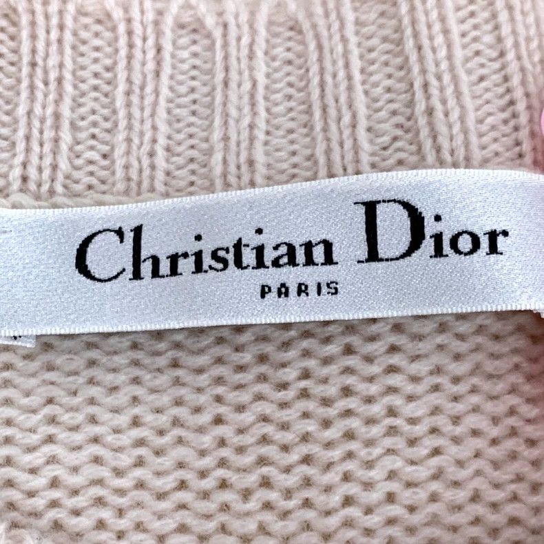 Dior Christian Dior Pink Bee Embroidered Sweater Size XS / US 0-2 / IT 36-38 - 5 Thumbnail