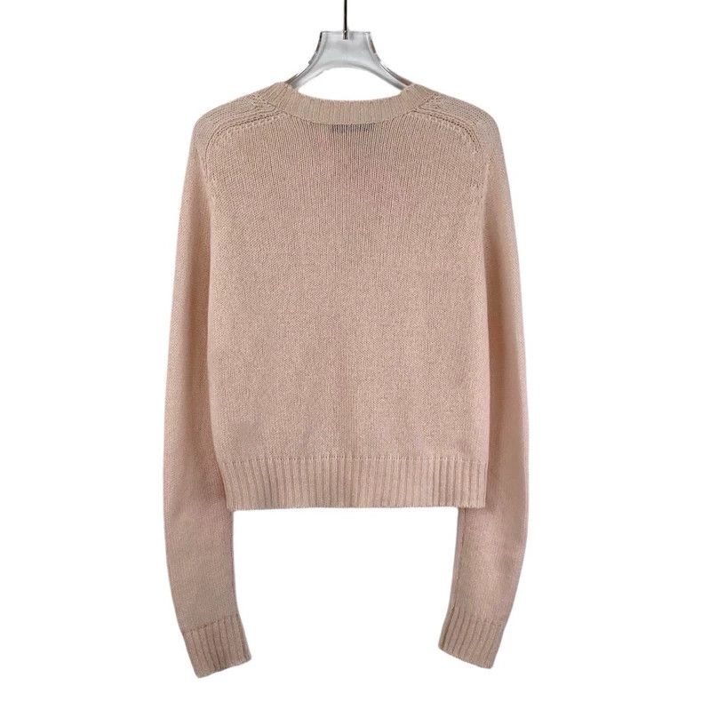 Dior Christian Dior Pink Bee Embroidered Sweater Size XS / US 0-2 / IT 36-38 - 2 Thumbnail