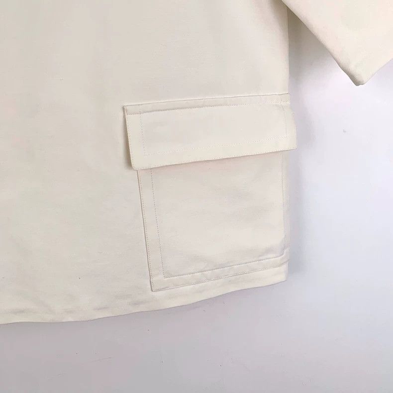 Gucci Gucci Beige Cotton Short Sleeve Top Size S / US 4 / IT 40 - 4 Thumbnail