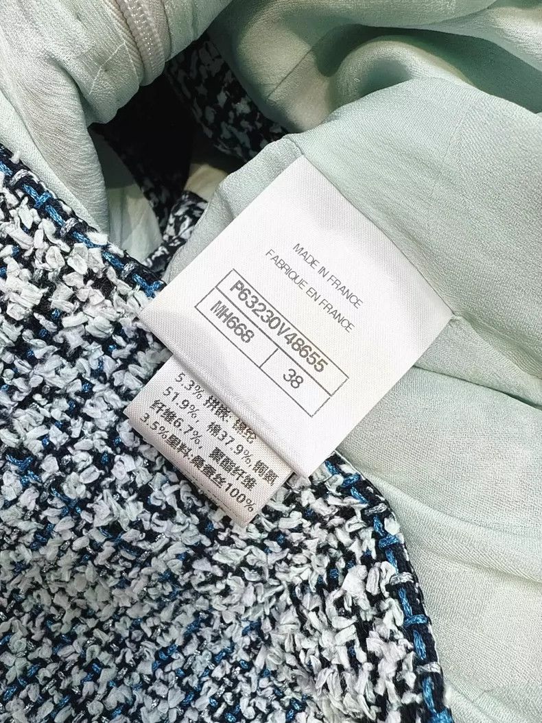 Chanel Chanel Blue Knit Dress with Pockets Size M / US 6-8 / IT 42-44 - 6 Thumbnail
