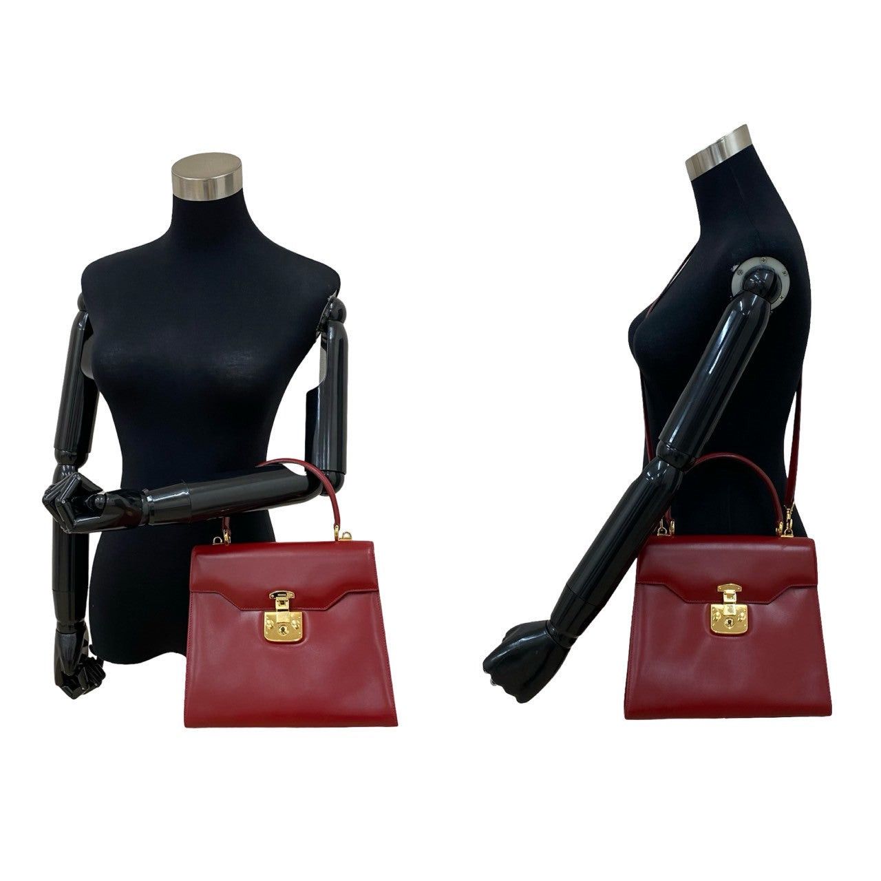 Gucci Gucci Shoulder Bag Red Leather Size ONE SIZE - 2 Thumbnail
