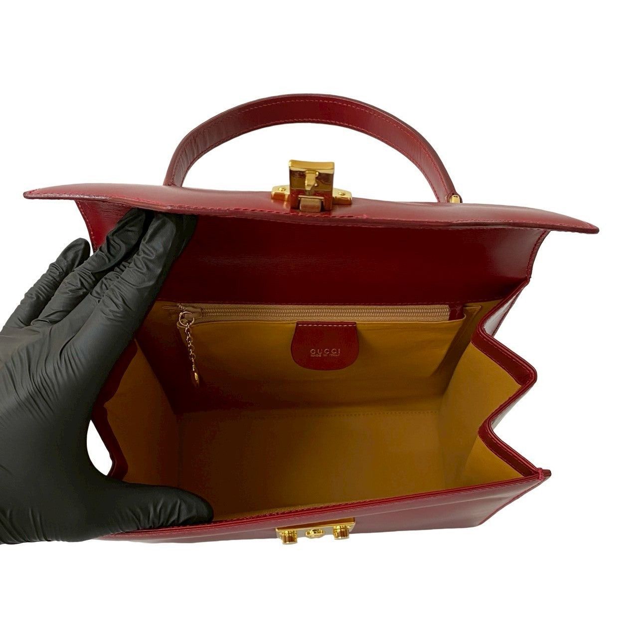 Gucci Gucci Shoulder Bag Red Leather Size ONE SIZE - 9 Thumbnail