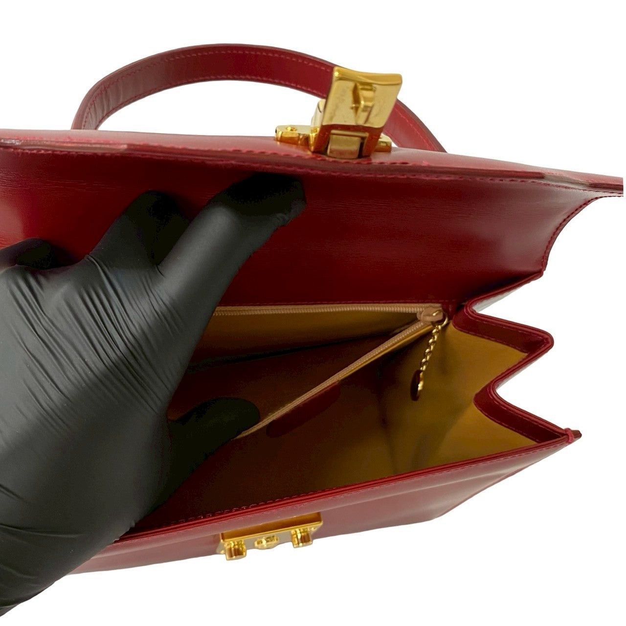 Gucci Gucci Shoulder Bag Red Leather Size ONE SIZE - 10 Thumbnail