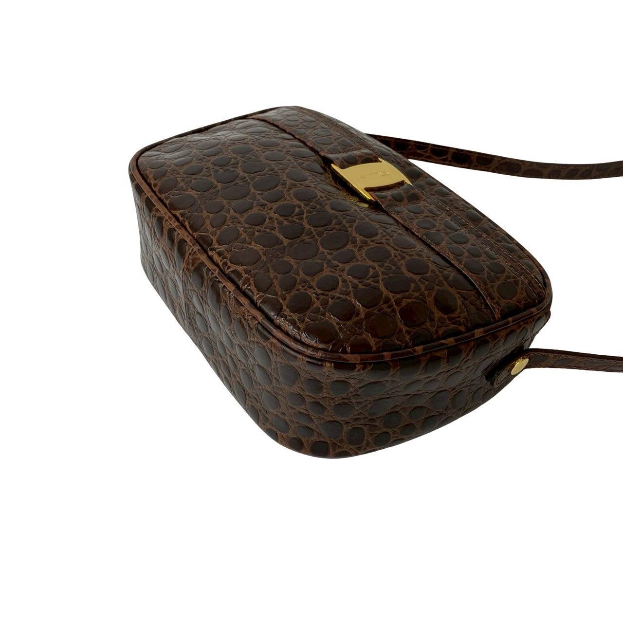Salvatore Ferragamo Salvatore Ferragamo Shoulder Bag Brown Leather Size ONE SIZE - 8 Thumbnail