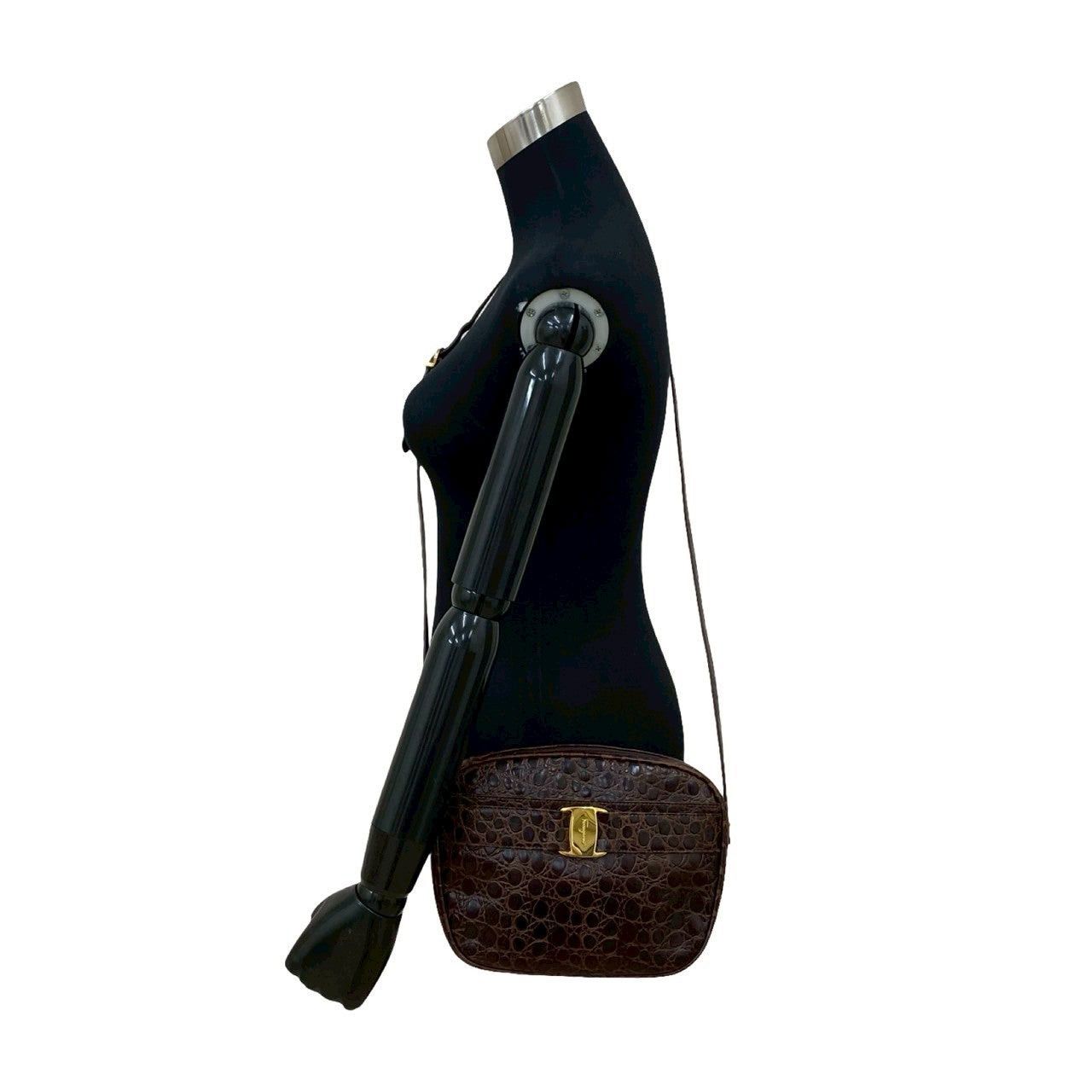 Salvatore Ferragamo Salvatore Ferragamo Shoulder Bag Brown Leather Size ONE SIZE - 2 Thumbnail