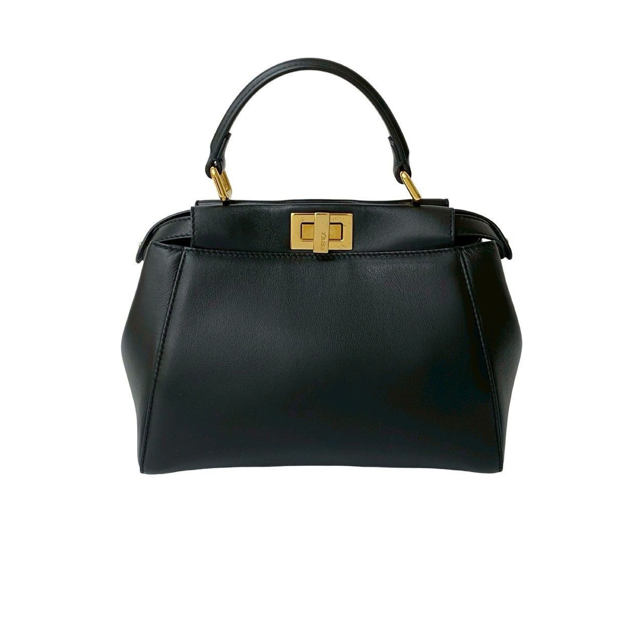 Fendi Fendi Shoulder Bag Black Leather Size ONE SIZE - 3 Thumbnail