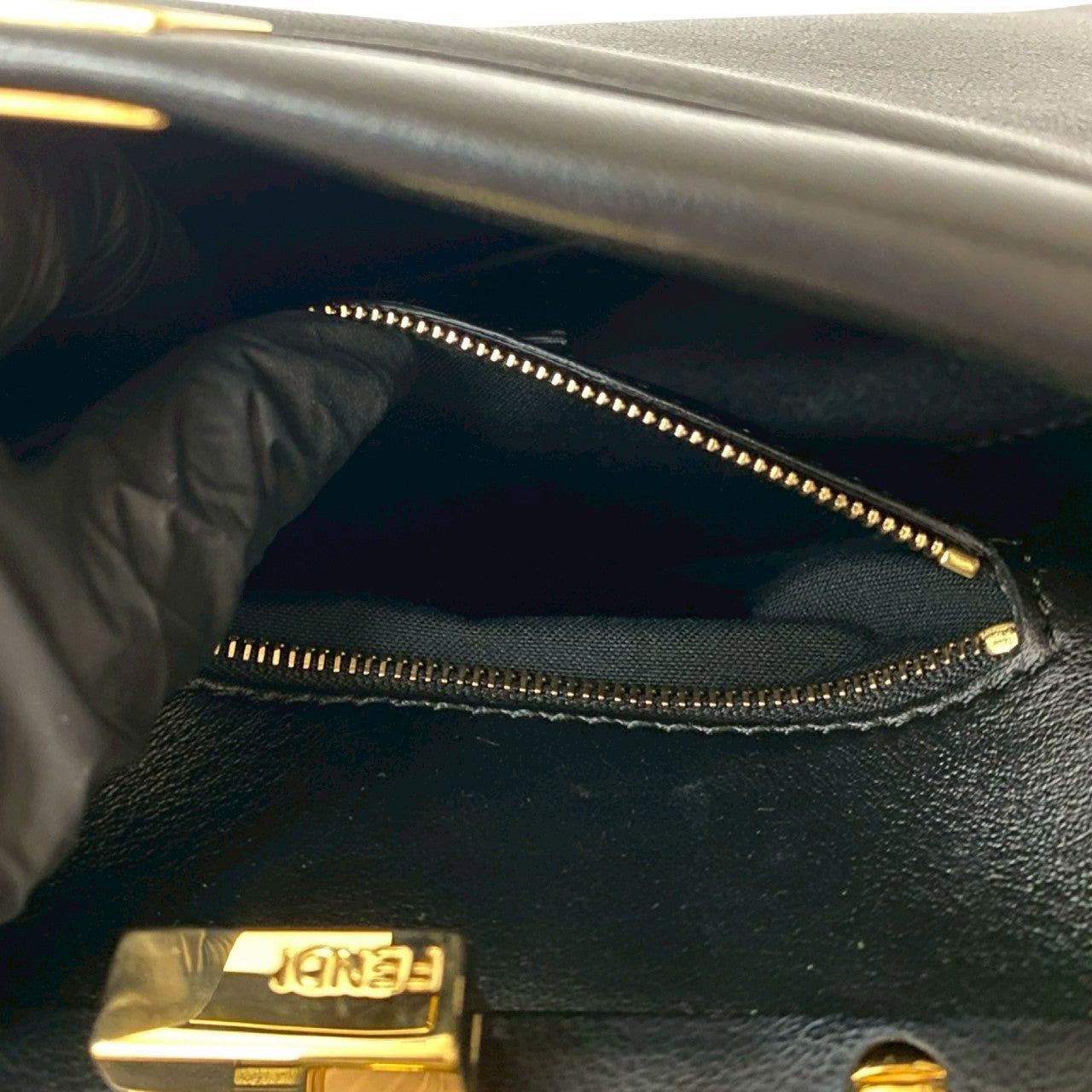 Fendi Fendi Shoulder Bag Black Leather Size ONE SIZE - 10 Thumbnail