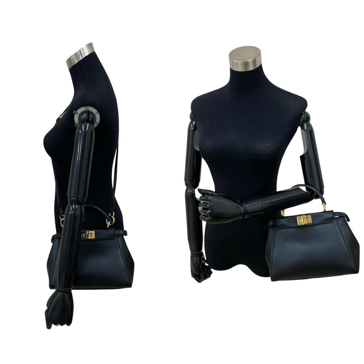 Fendi Fendi Shoulder Bag Black Leather Size ONE SIZE - 2 Thumbnail