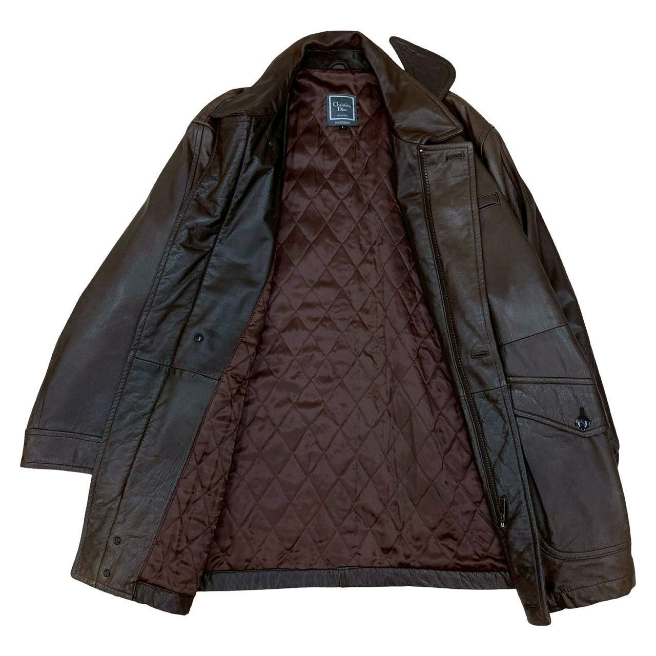 Dior Dior Brown Leather Size ONE SIZE - 4 Thumbnail