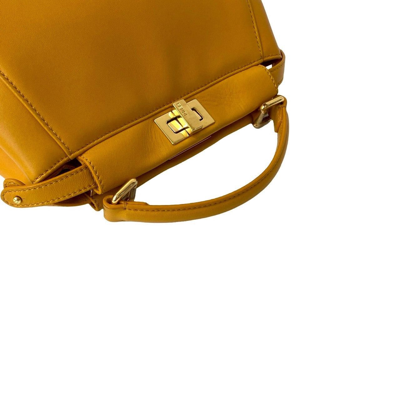 Fendi Fendi Shoulder Bag Yellow Leather Size ONE SIZE - 4 Thumbnail