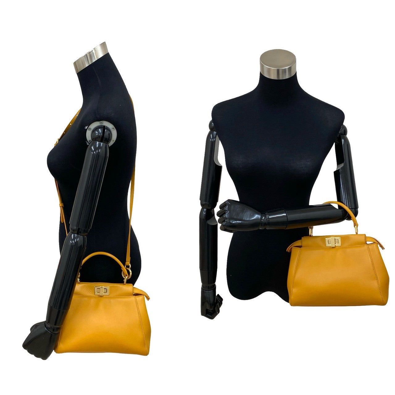 Fendi Fendi Shoulder Bag Yellow Leather Size ONE SIZE - 2 Thumbnail