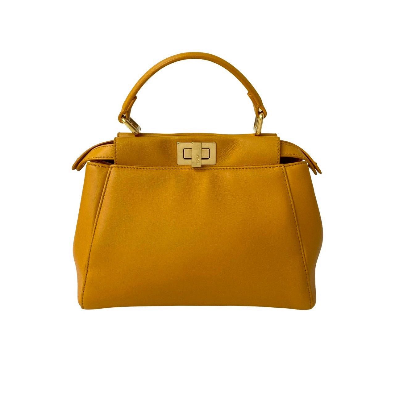Fendi Fendi Shoulder Bag Yellow Leather Size ONE SIZE - 3 Thumbnail