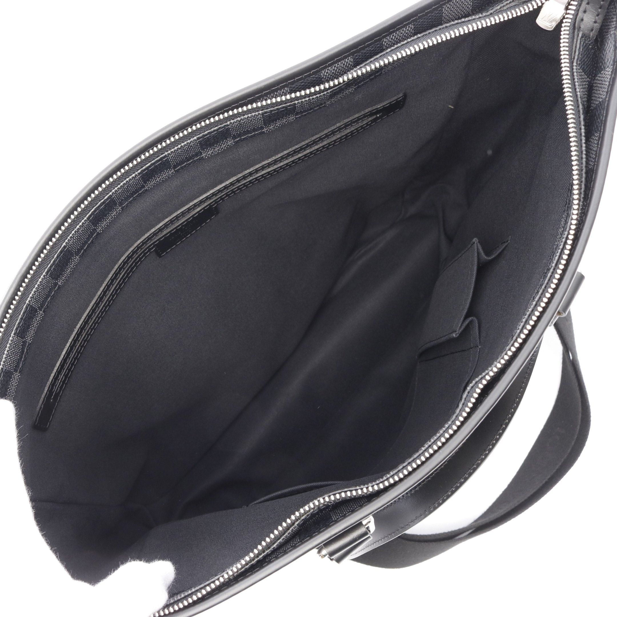 Louis Vuitton Louis Vuitton Tadao Damier Graphite Handbag Tote Bag Leather Black Size ONE SIZE - 3 Thumbnail