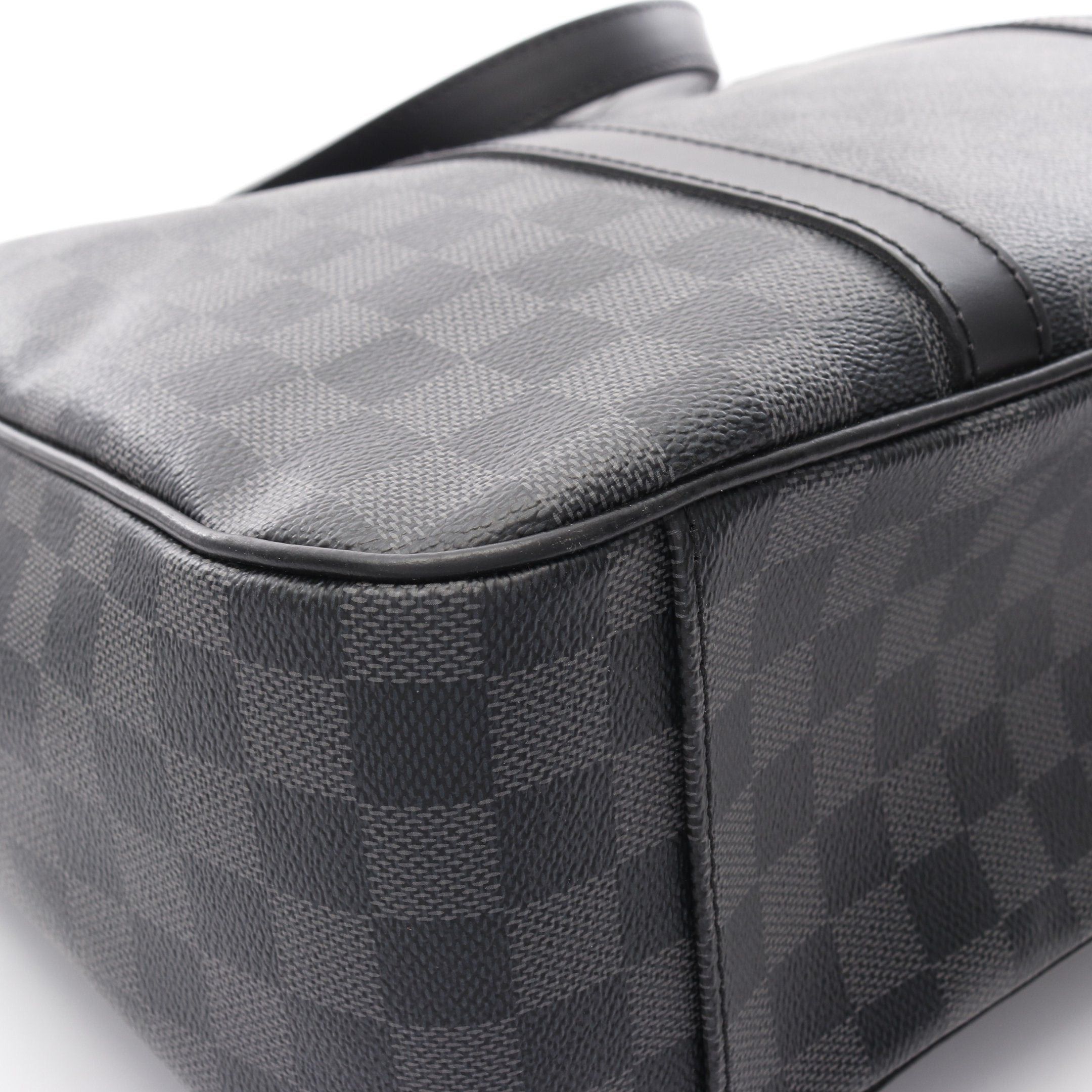 Louis Vuitton Louis Vuitton Tadao Damier Graphite Handbag Tote Bag Leather Black Size ONE SIZE - 10 Thumbnail