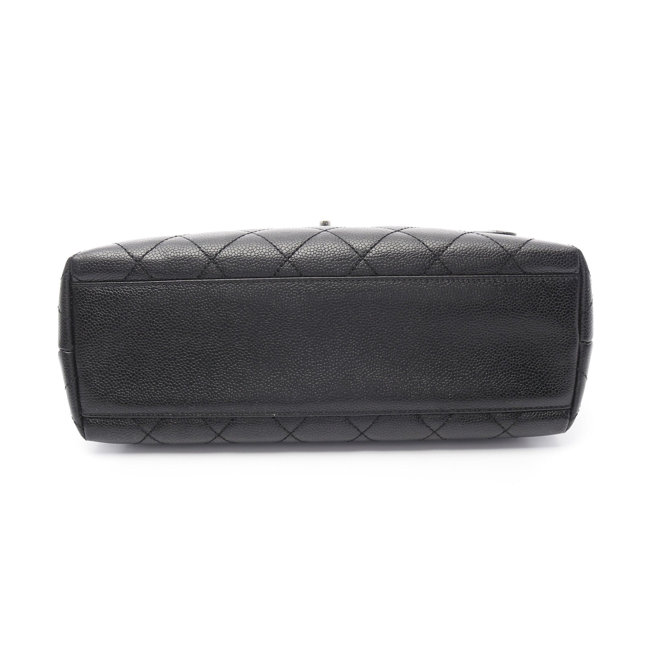Chanel Chanel Matelasse Top Handle Bag Handbag Caviar Skin Black Silver Hardware Size ONE SIZE - 11 Thumbnail
