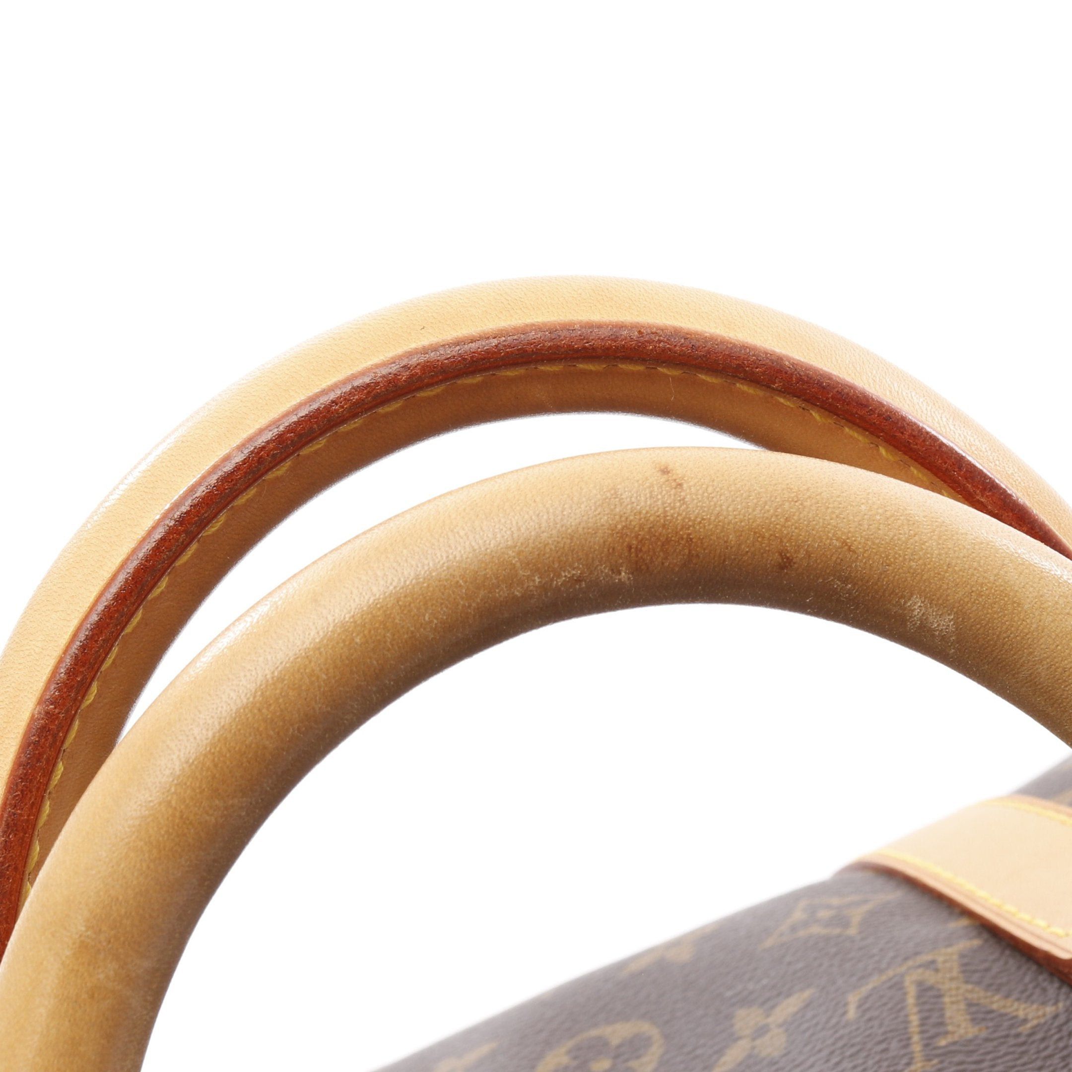 Louis Vuitton Louis Vuitton Keepall 50 Monogram Boston Bag Leather Brown Size ONE SIZE - 6 Thumbnail