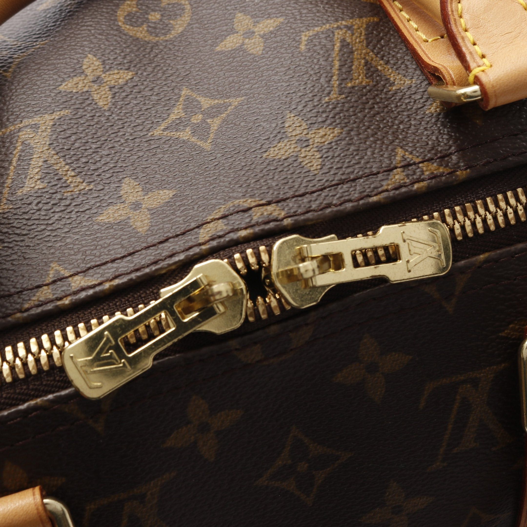 Louis Vuitton Louis Vuitton Keepall 50 Monogram Boston Bag Leather Brown Size ONE SIZE - 7 Thumbnail