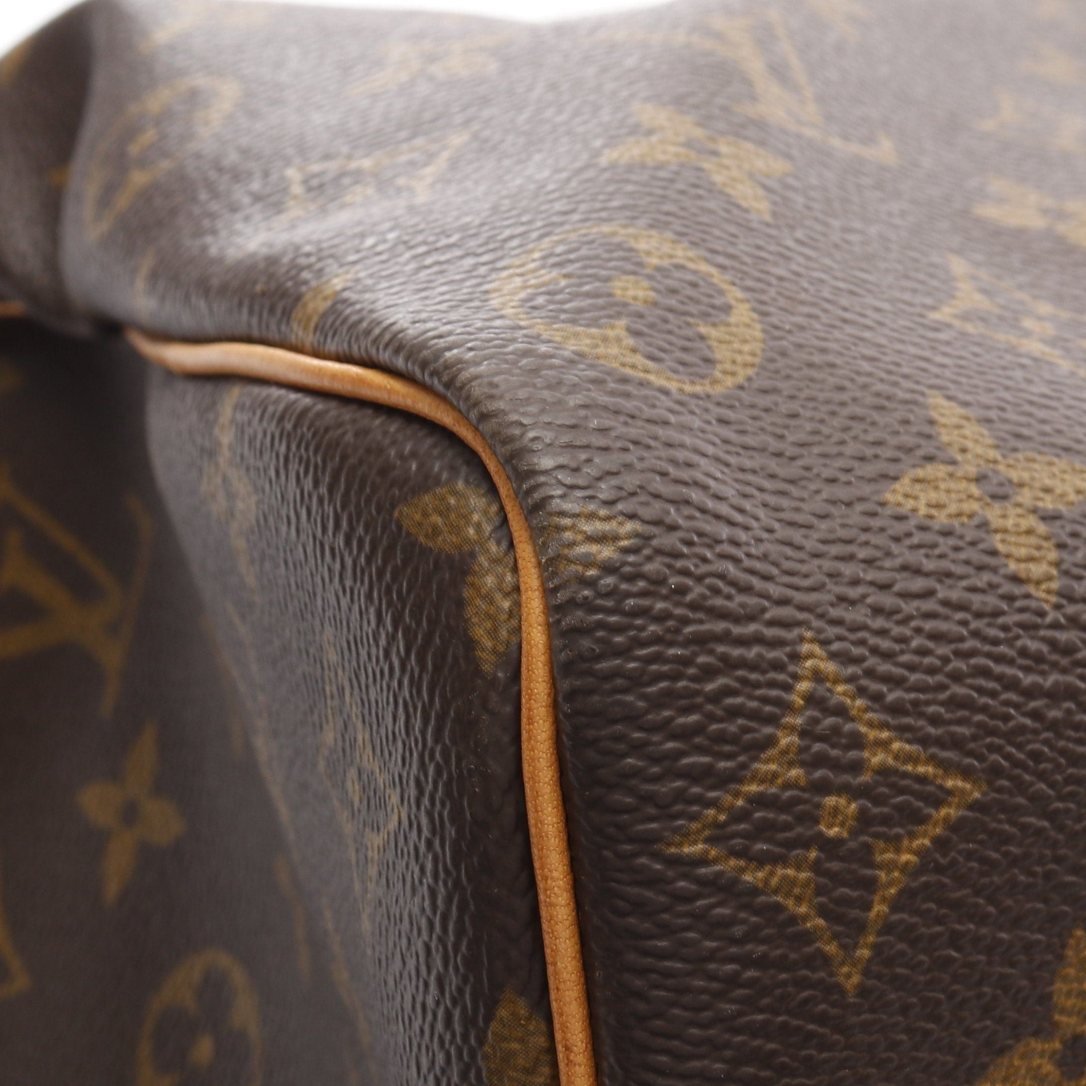 Louis Vuitton Louis Vuitton Keepall 50 Monogram Boston Bag Leather Brown Size ONE SIZE - 9 Thumbnail