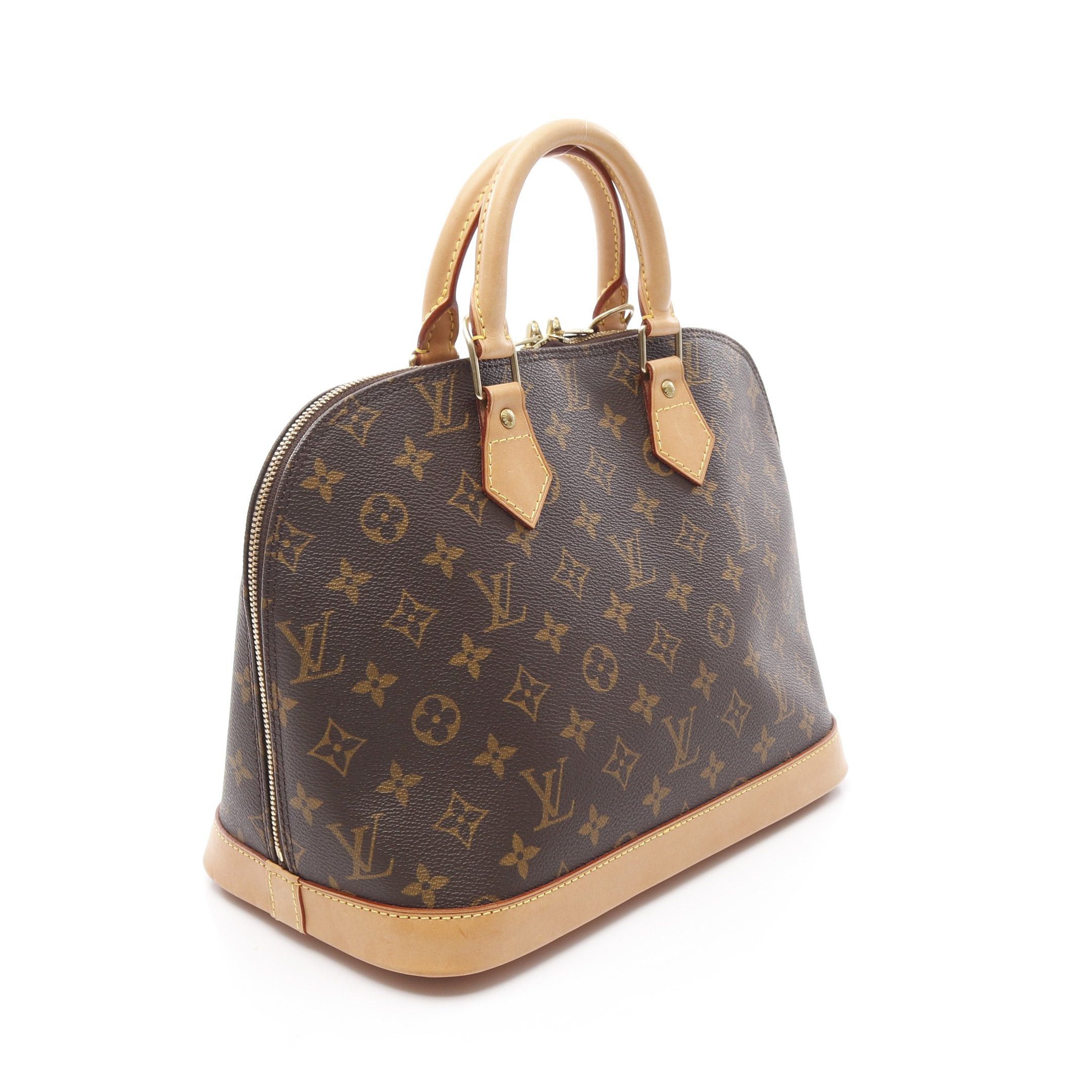 Louis Vuitton Louis Vuitton Alma Pm Monogram Handbag Leather Brown Size ONE SIZE - 2 Thumbnail