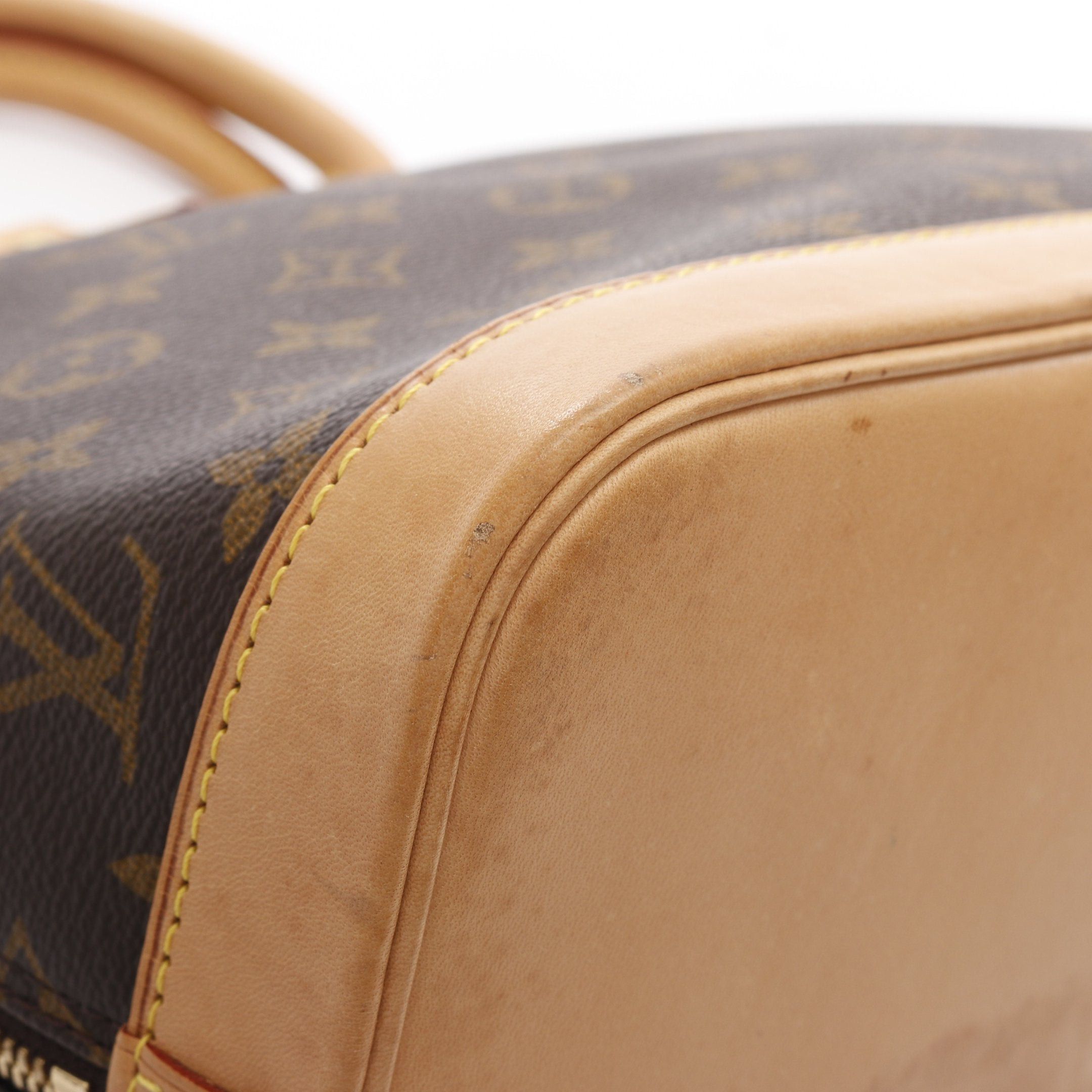 Louis Vuitton Louis Vuitton Alma Pm Monogram Handbag Leather Brown Size ONE SIZE - 9 Thumbnail