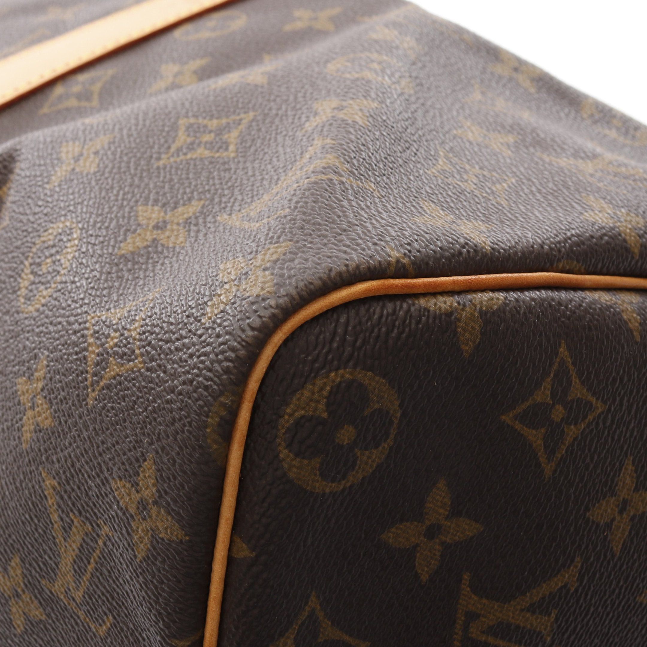 Louis Vuitton Louis Vuitton Keepall 45 Monogram Boston Bag Leather Brown Size ONE SIZE - 9 Thumbnail