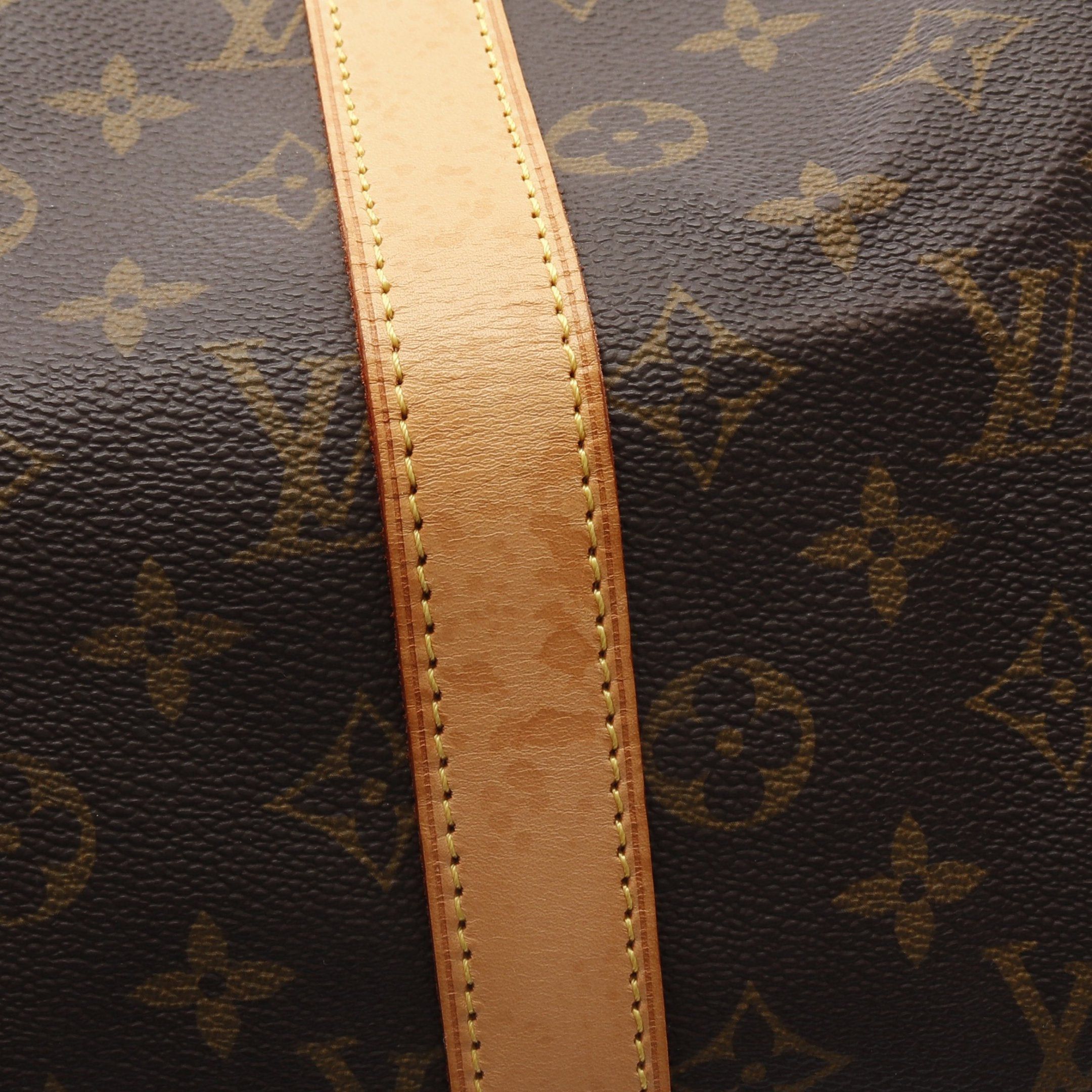 Louis Vuitton Louis Vuitton Keepall 45 Monogram Boston Bag Leather Brown Size ONE SIZE - 8 Thumbnail