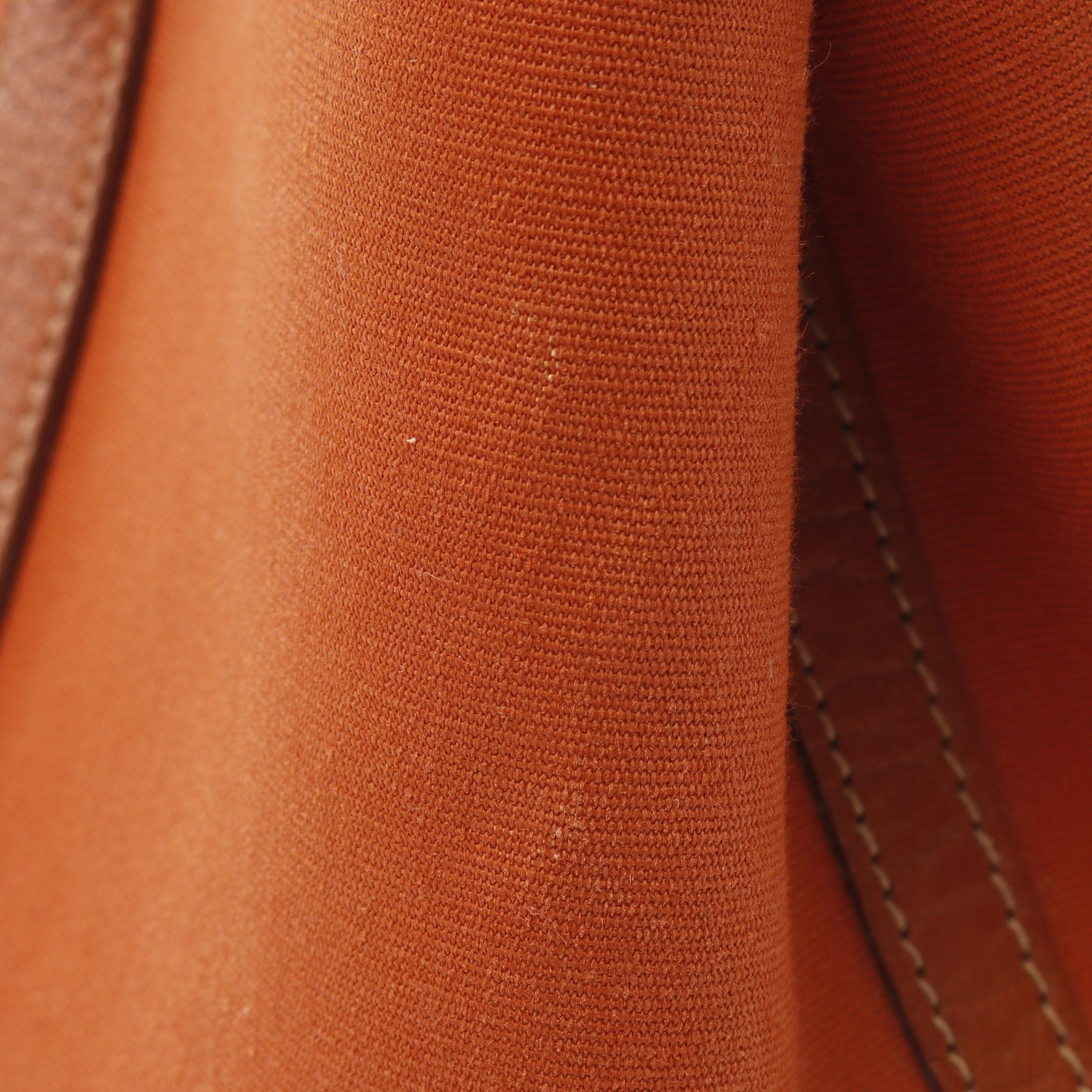 Hermes Hermes Garden Party Tpm Potiron Handbag Tote Bag Toile Officier Leather Orange Silver Hardware □I Stamp (Manufactured Around 2005) Size ONE SIZE - 9 Thumbnail