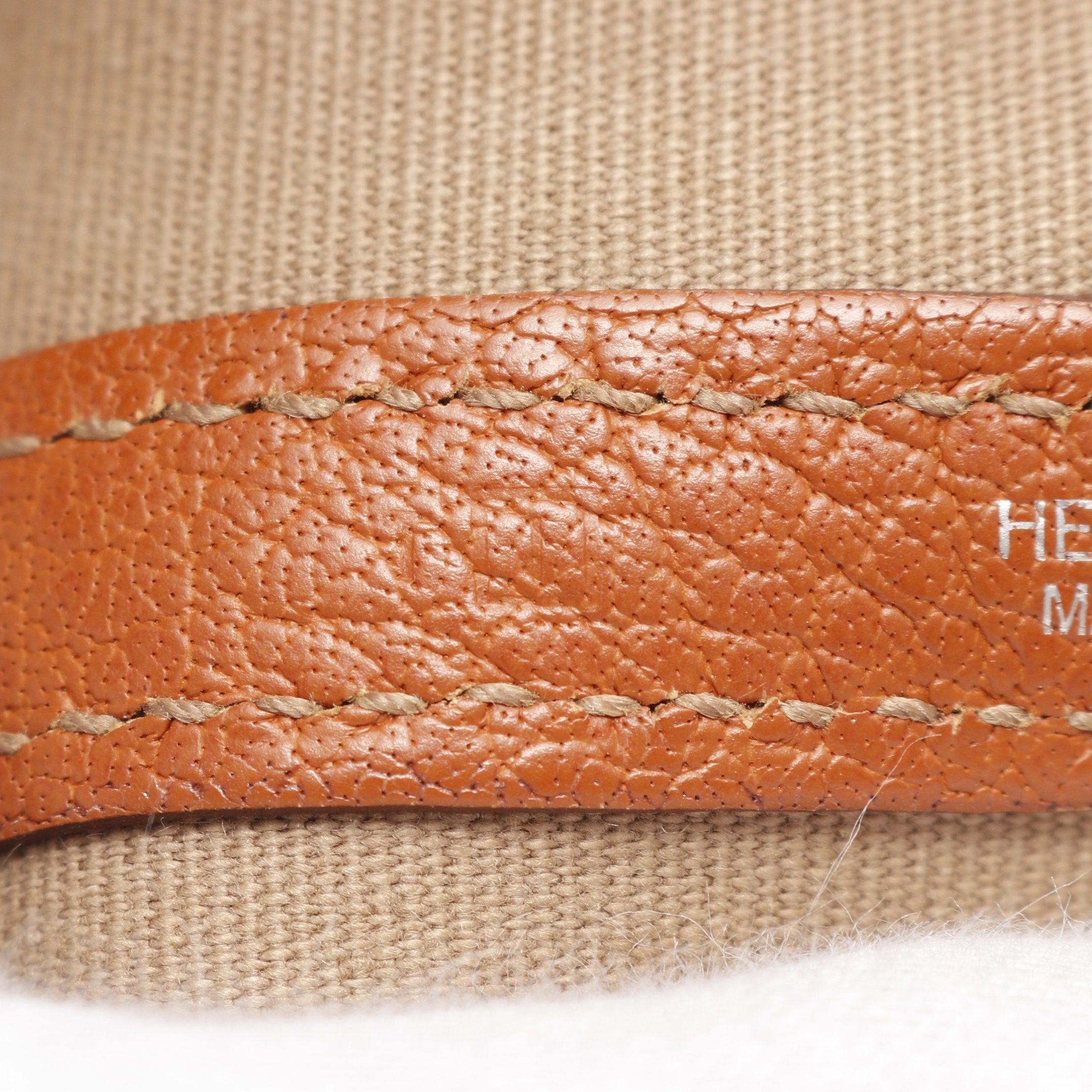 Hermes Hermes Garden Party Tpm Potiron Handbag Tote Bag Toile Officier Leather Orange Silver Hardware □I Stamp (Manufactured Around 2005) Size ONE SIZE - 5 Thumbnail