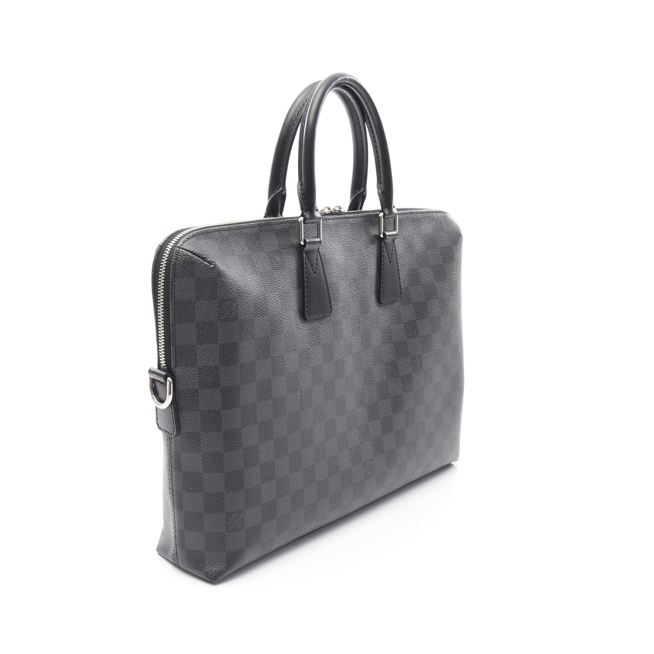 Louis Vuitton Louis Vuitton Pdj Porte De Cumanjour Damier Graphite Briefcase Business Bag Leather Black Size ONE SIZE - 2 Thumbnail