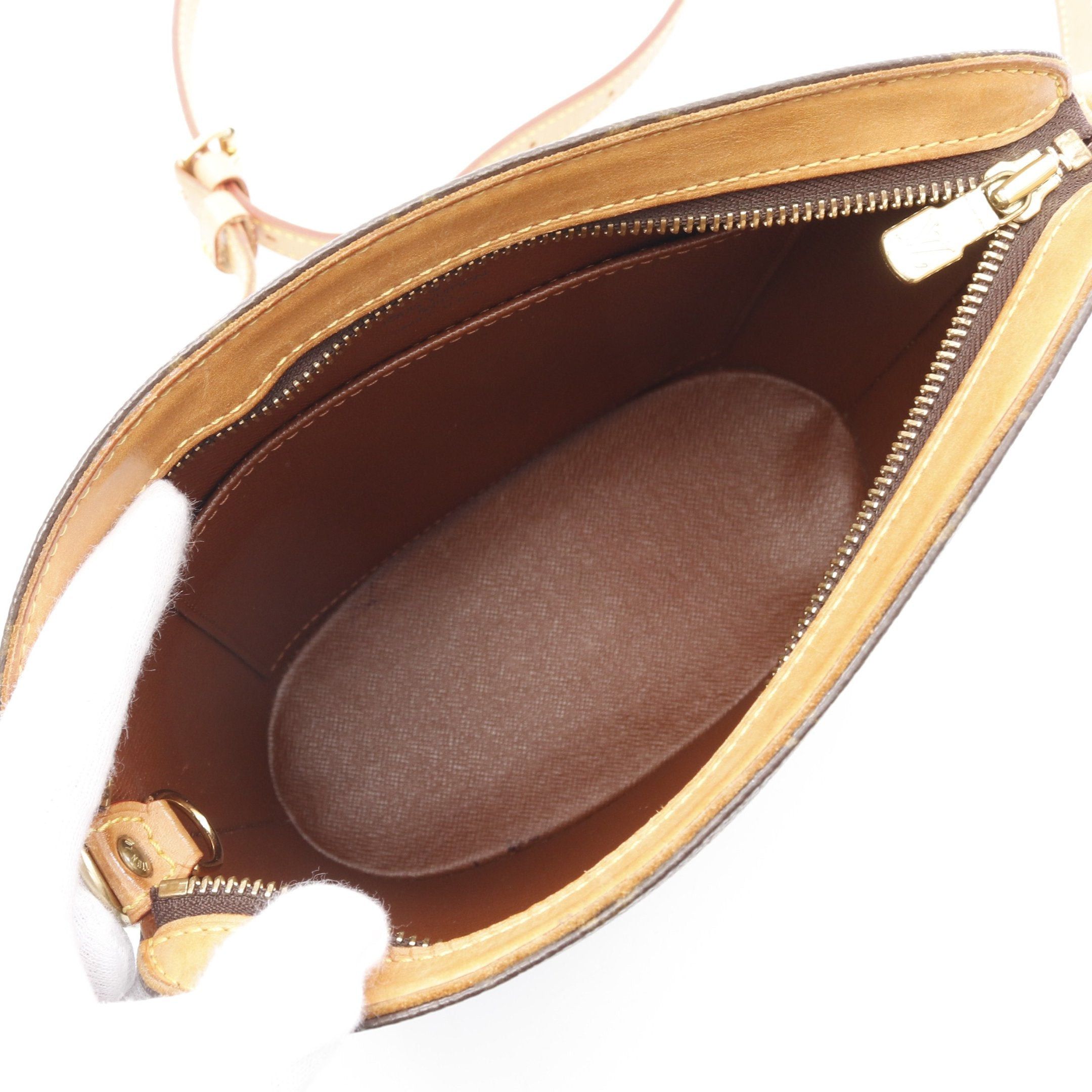 Louis Vuitton Louis Vuitton Druot Monogram Shoulder Bag Leather Brown Size ONE SIZE - 3 Thumbnail