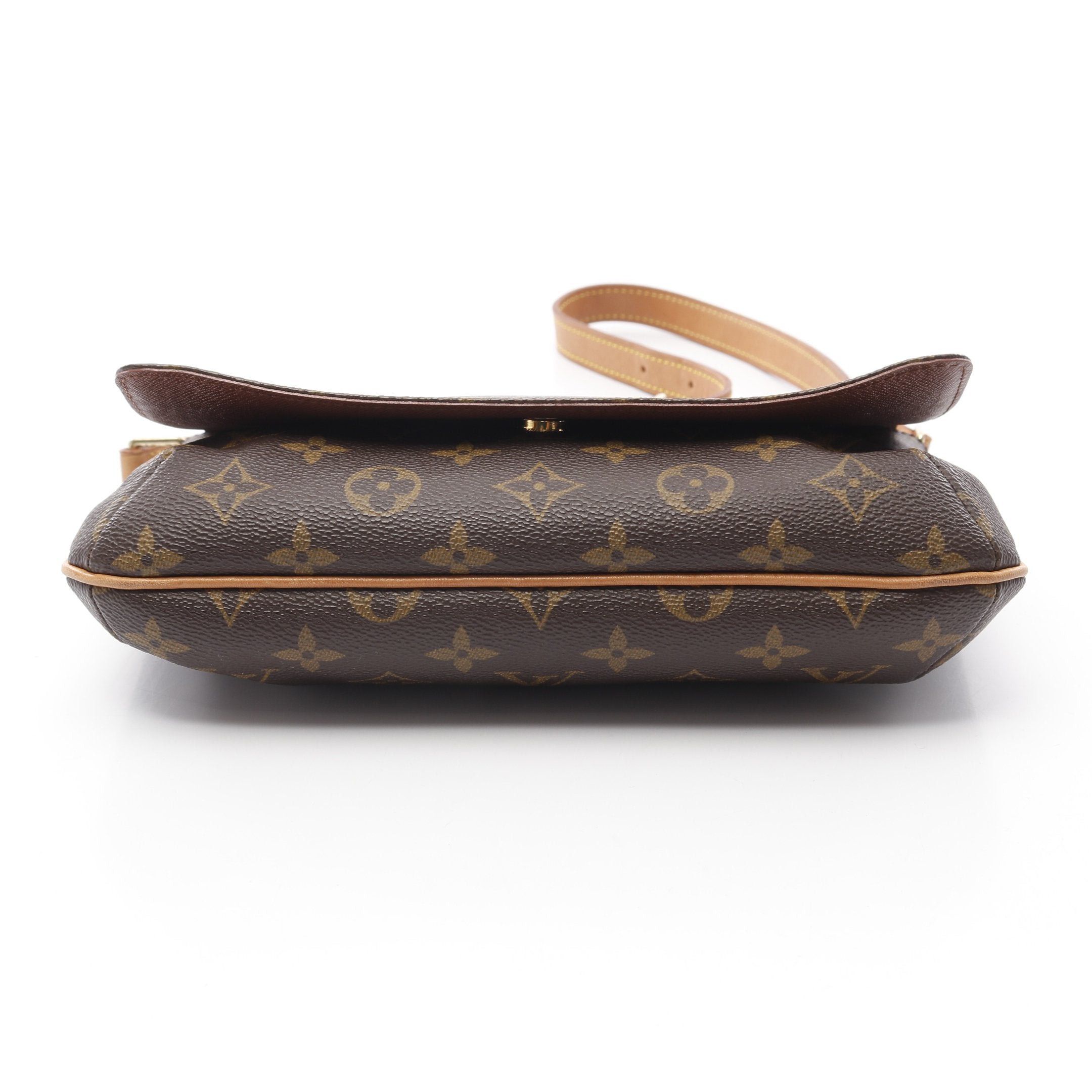 Louis Vuitton Louis Vuitton Musette Tango Short Strap Monogram Shoulder Bag Leather Brown Size ONE SIZE - 7 Thumbnail