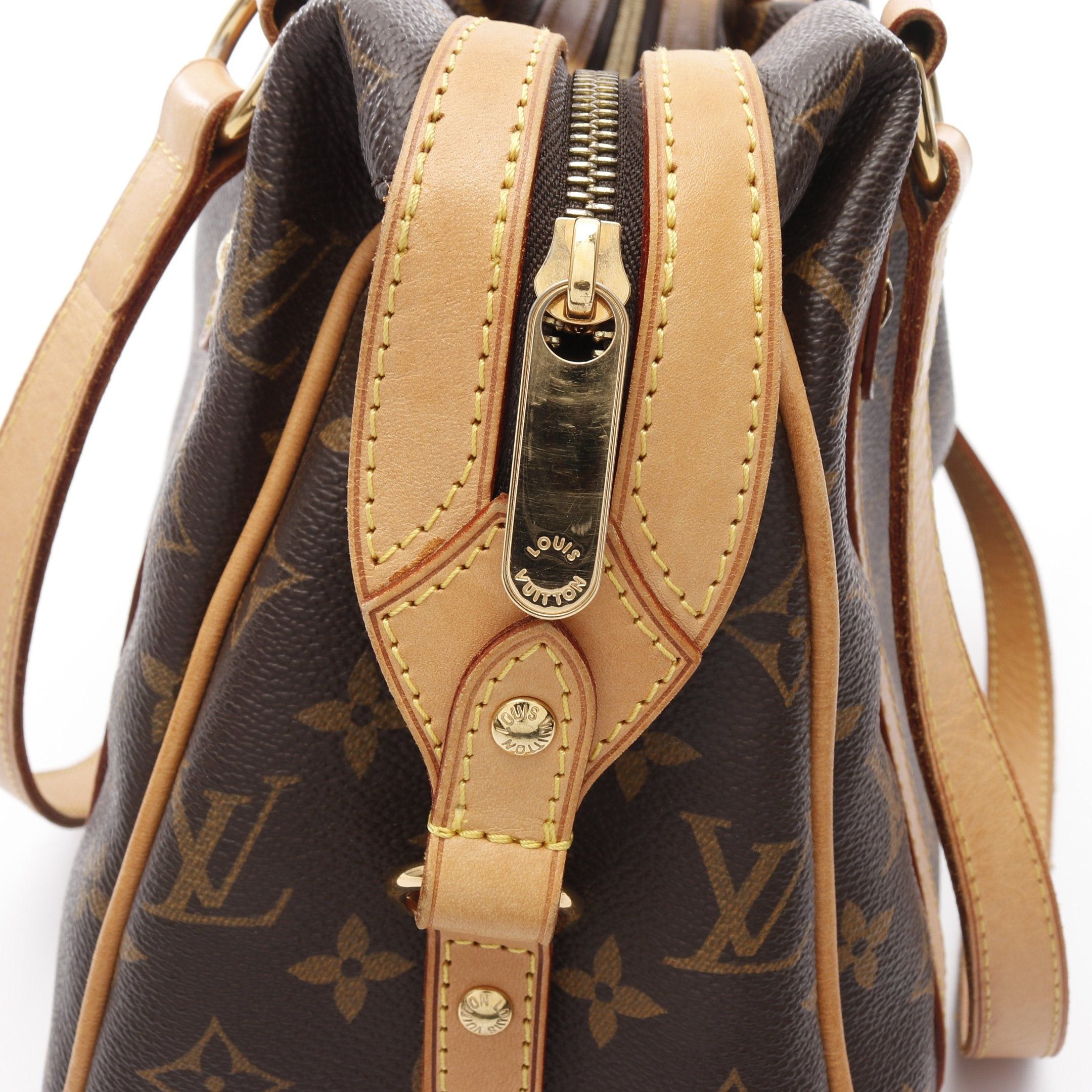 Louis Vuitton Louis Vuitton Stresa Pm Monogram Shoulder Bag Leather Brown Size ONE SIZE - 6 Thumbnail